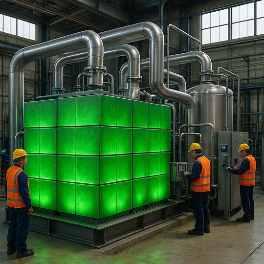 Thermal Batteries in use within an industrial complex